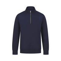 Henbury Sustainable 1/4 Zip Sweatshirt, Navy