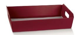 A4 Tray in Burgundy Fiber Finish 310X240X105