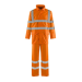 Supertouch Hivis Orange 2-Piece Polyester/PVC Lite Rainsuit, Jacket & Trouser Set