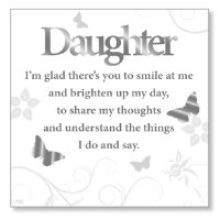 Block Art Wood Plaque/Daughter   (33835)