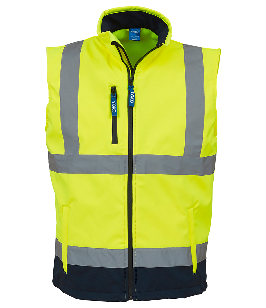 YOKO HI VIS SOFTSHELL BODYWARMER