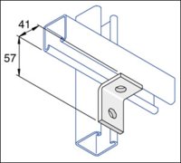 RIGHT ANGLE BRACKET 2 HOLE(MSA600)