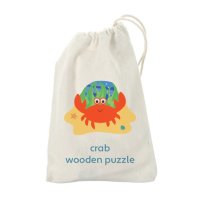 MIni Wooden Puzzle - Crab (12.5 x 9.5cms)