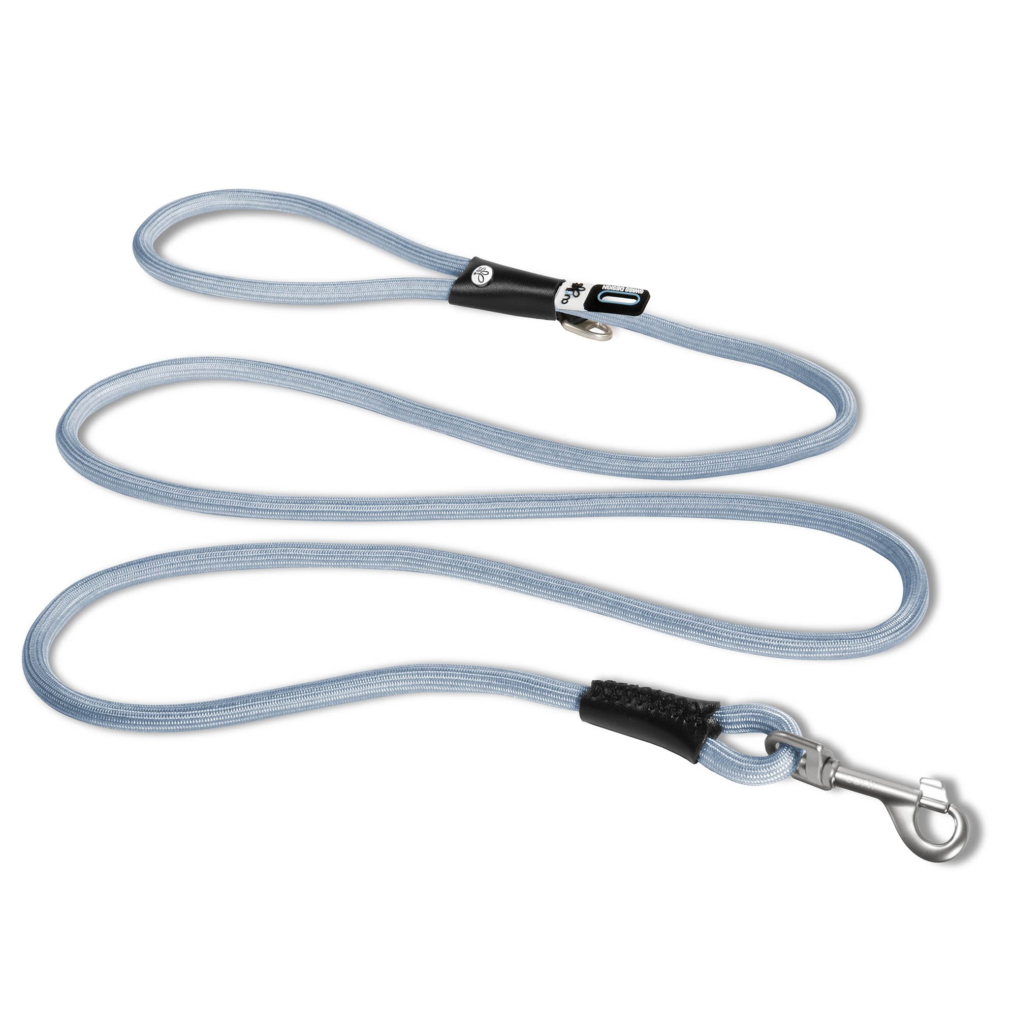 Curli Stretch Comfort Dog Leash Sky Blue Large