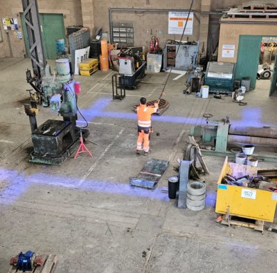 Crane Safety Warning Lights Installation