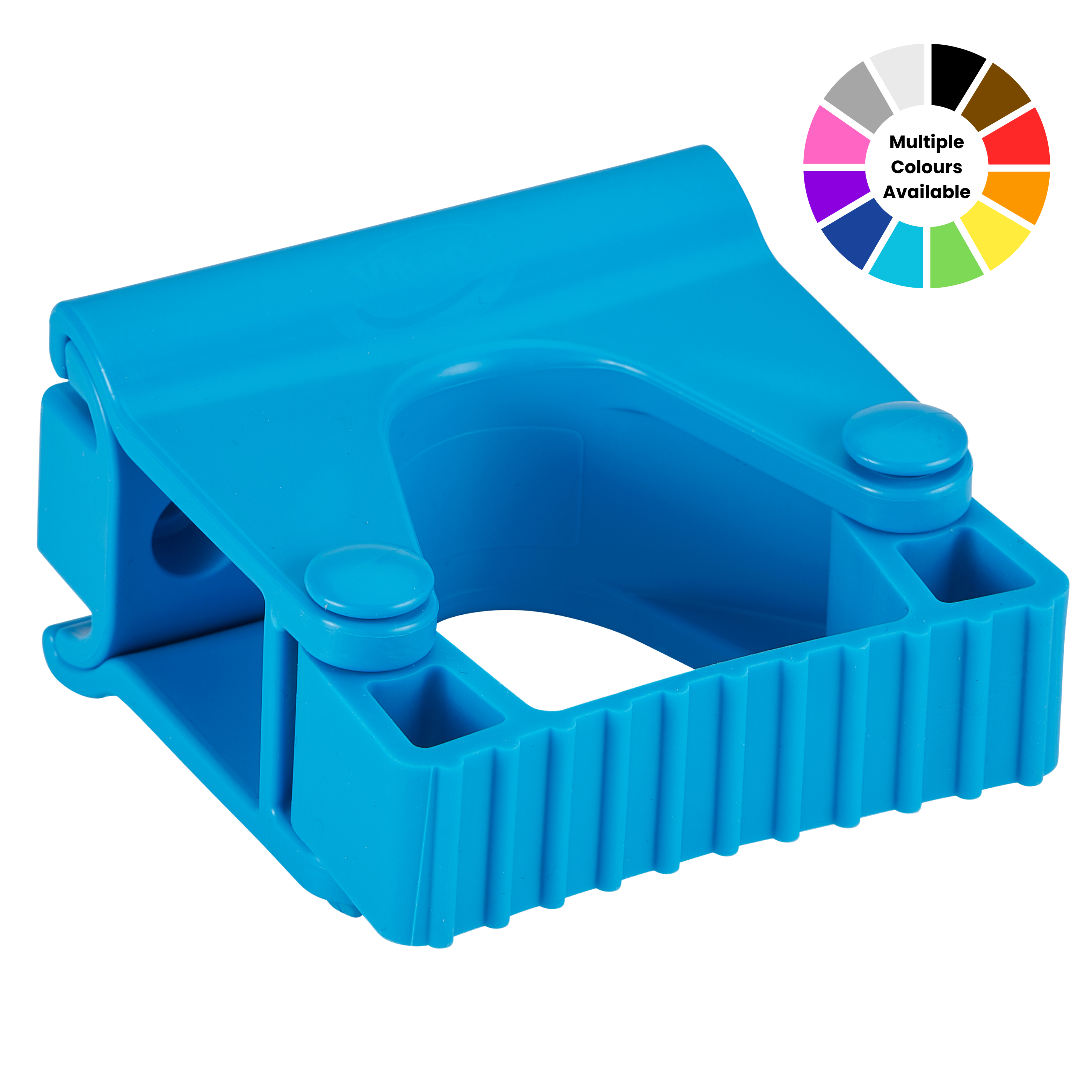 Hygienic Wall Bracket, Grip Band Module, 82 mm, Red