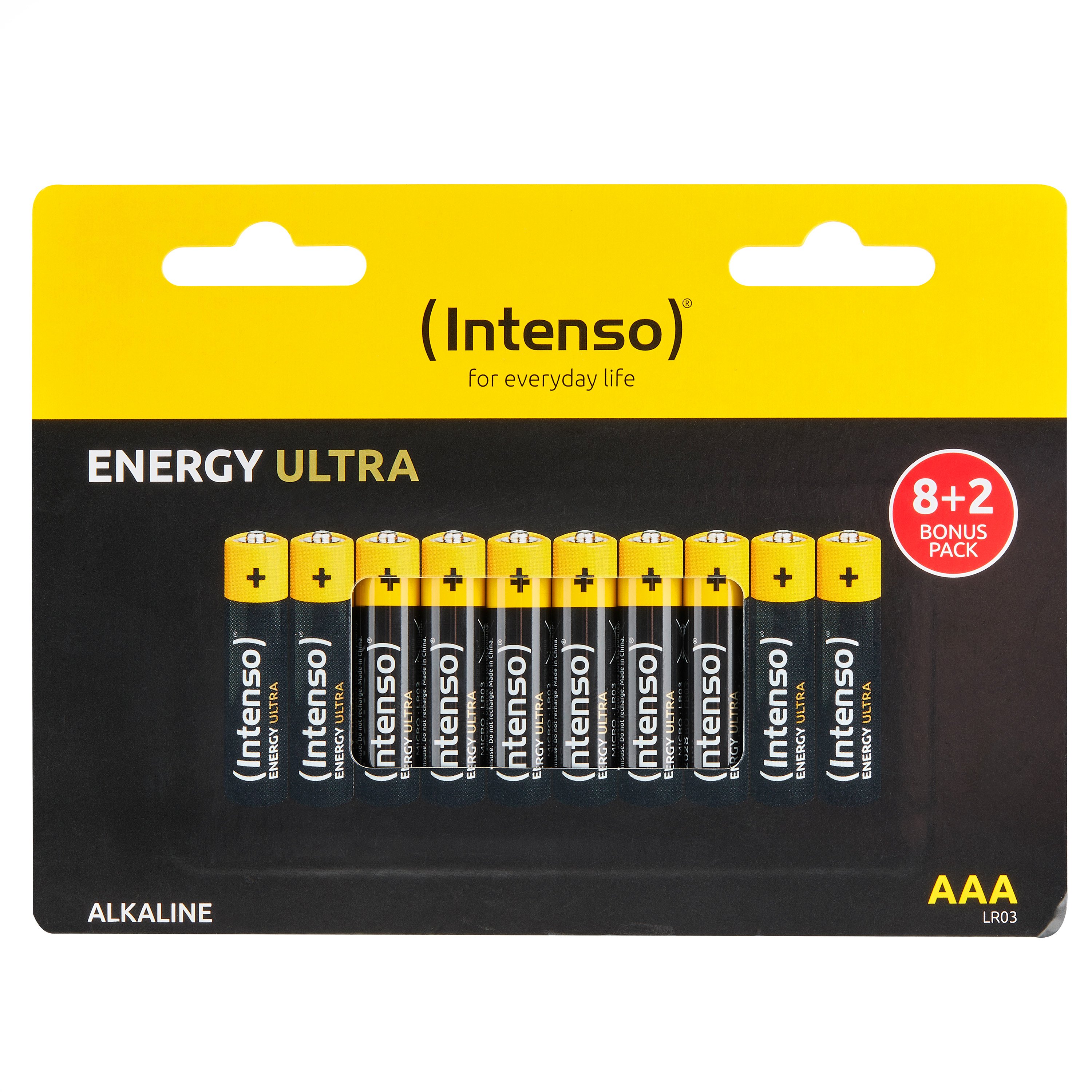 Intenso Energy Ultra AAA battery in practical desktop use