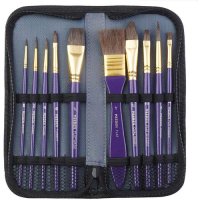 Meeden Watercolour Brush Set in Zip Case - 10 piece