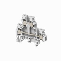 M4/6.D1 Entrelec Double Deck Terminal 4mm&sup2; Grey 1SNA115166R1100
