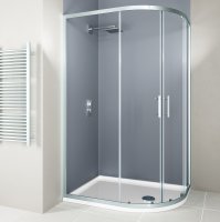 HYDRO EXPRESS QUAD 90X120CM SILVER  COMPLETE
870-895X1170X1195MM