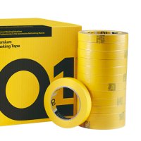 Q1® Premium Yellow Masking Tape 36mm x 50m - Bundle of 10 + 1FOC