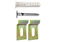 T Hook kit D/ Plate Aluminium