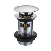 Tucker French 1 1/4" Easy Clean Mushroom Clicker Plug Slotted Basin Waste