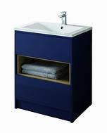 LUCCA 600 MATT BLUE FLOOR STANDING UNIT ONLY