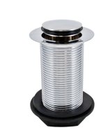 H07UPDCP 1.1/4" UNSLOTTED CLICKER WASTE CHROME PLATED