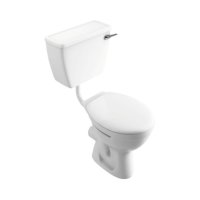 Tucker French Pro Low Level Comfort Height Open Back WC Suite with Standard Seat and Right Hand Cistern Lever