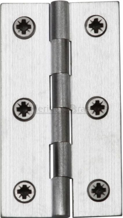 HG99-120-SC - Heritage Brass Hinge Brass 2 1/2 x 1 3/8 Satin Chrome Finish