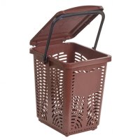Kitchen Caddy Bin Brown 10ltr