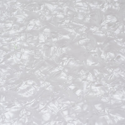 Electric guitar scratchplate, white pearl