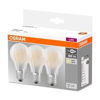 Osram LED Bulb Lamp 7W ES/E27 806Lumen Pack of 3 (Equiv 60W)
