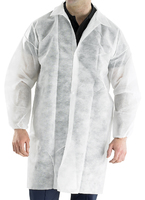 White Polypropalene Disposable Warehouse Coat