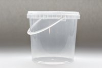 1550ml Plastic Pot with Handle- Tamper Evident Lid