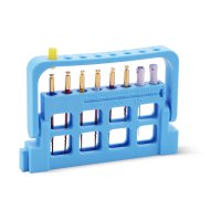 Autoclavable Plastic Endo Dispenser with Ruler 8 Holes - Blue