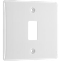 NEXUS WHITE GRID FACE PLATE 1 GANG