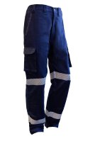 Cargo Trousers, Ripstop, Reflective, Navy