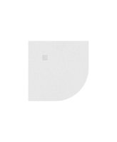 SLATE WHITE 900MM QUADRANT SHOWER TRAY & WASTE