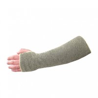 Cut Resistant Tubular Sleeve W Thumb Slot - Beige 14
