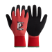 Pred Atlantic Dual Coated Glove, Red/Black
