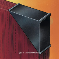 Corner Protector Type 3 25.0mm X 55.0mm Black LDPE