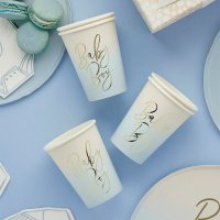 Blue 'Baby Boy' Paper Cups - Pack of 8