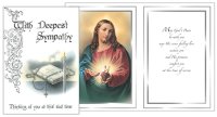 Parchment Card/Insert/With Sympathy   (20696)