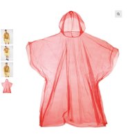 Emergency Hooded Plastic Poncho