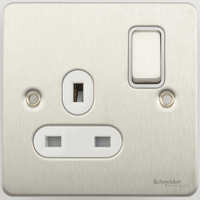 Socket Ultimate 1 Gang Switched Stainless Steel