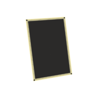 150 x 100mm Black & Gold Laserbrite Plate