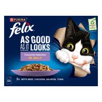 Felix Cat Pouch As Good As It Looks In Jelly Favourites 4x12x85g