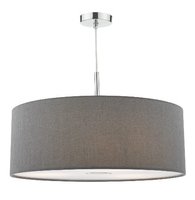 Ronda 60cm 3 Light Pendant Slate Grey, Compelte with Diffuser | LV1802.0092