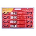 4pce 1" x 15" Ratchet Tie Down Set