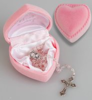 Glass Baby Rosary/Pink   (6112/PK)