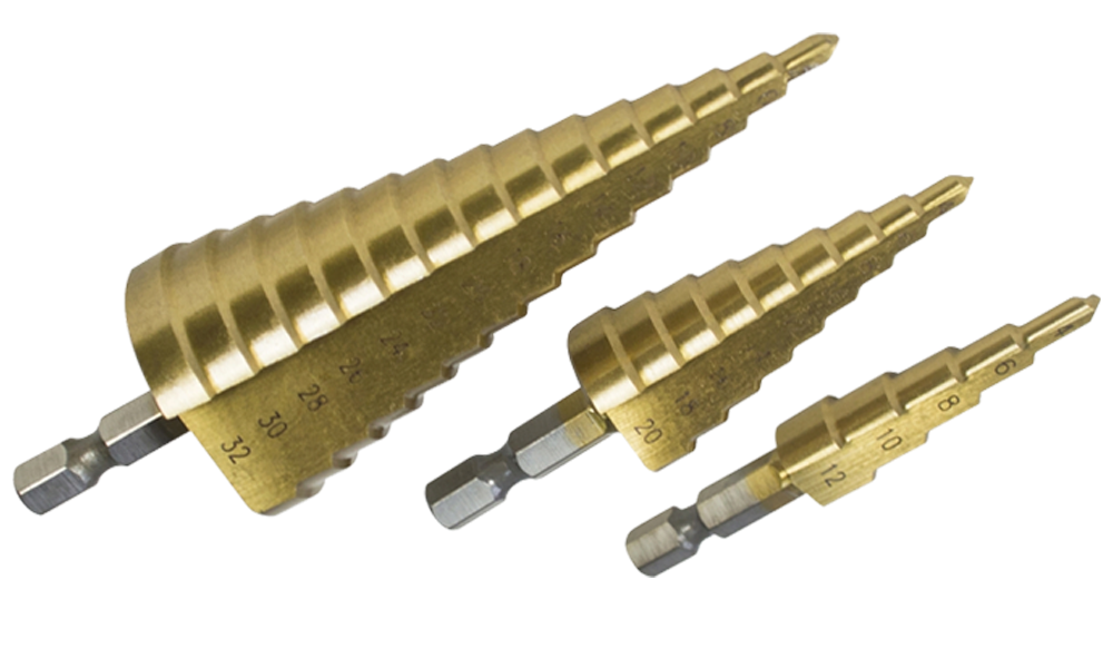 Step drill sets