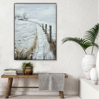 90x120cm 3D Oil Winters Path