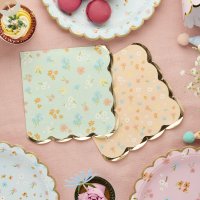 Floral Paper Napkins - Pack of 16