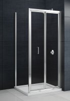 MBOX 900mm BIFOLD DOOR SILVER/CLEAR MBB900