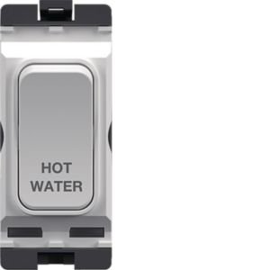 Hager Sollysta 20A DP Gridswitch  "Hot Water" White WMGSDP2/HW