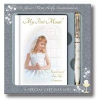 Communion Girl Gift Set/Book & Pen   (C5172)