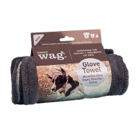 Henry Wag Pet Glove Towel 100x22cm Grey & Teal