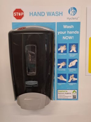 HYCLENZ VINYL HANDWASH BACKBOARD